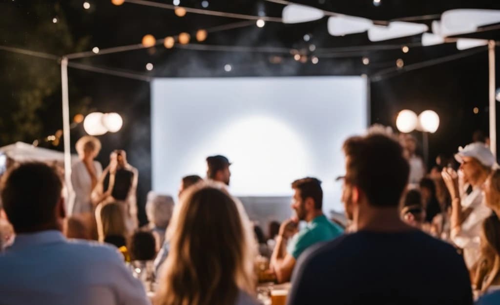 example of event picture with projection board